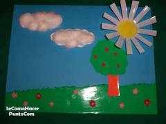 Collage con material reciclado