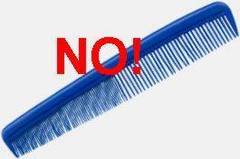 Evitar el uso de peines para el cabello seco