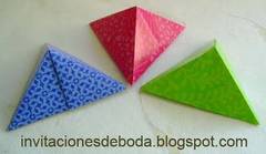 Souvenirs para boda en Papiroflexia
